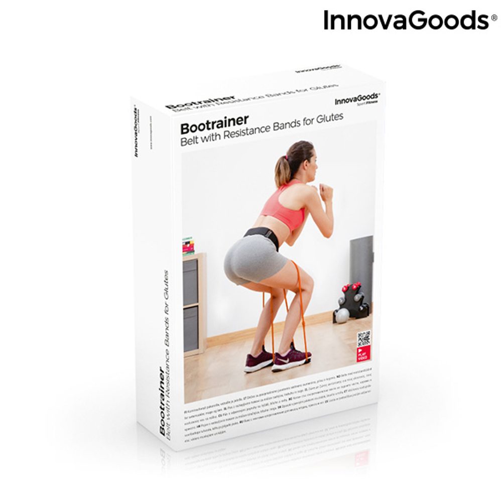 InnovaGoods Pásek s odporovým pásem pro hýždě a průvodce cvičení Bootrainer InnovaGoods