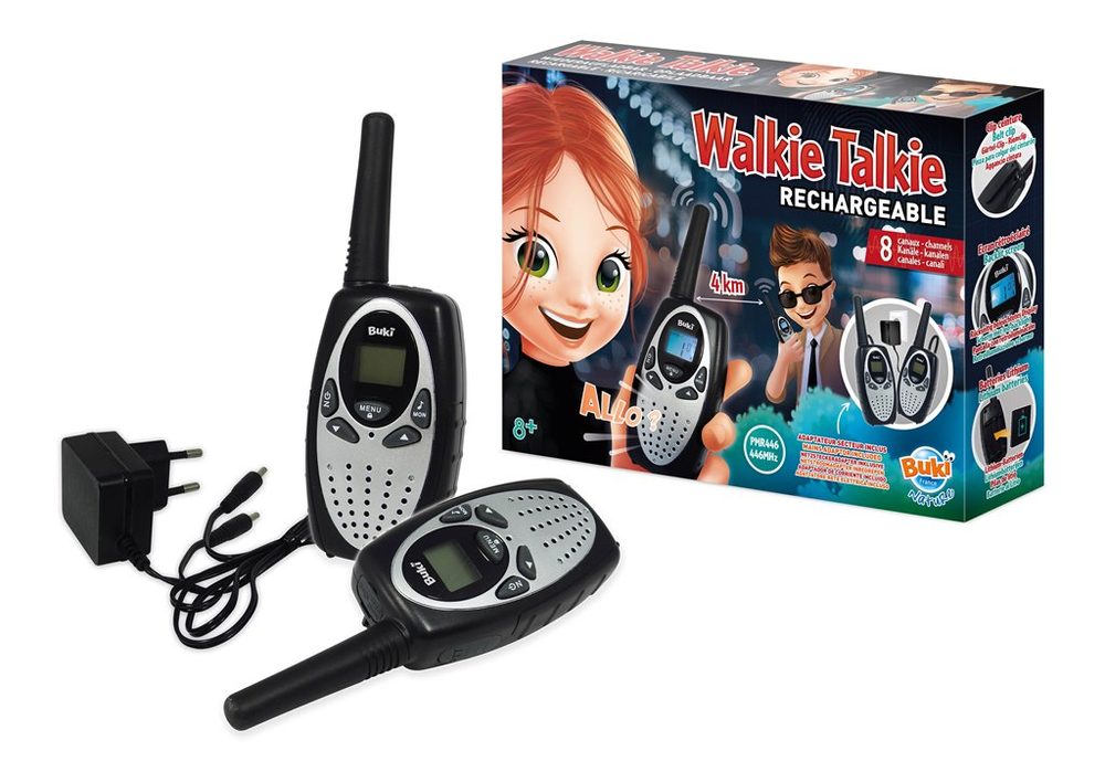 BUKI Vysílačky Walkie Talkie 4km - dobíjecí baterie