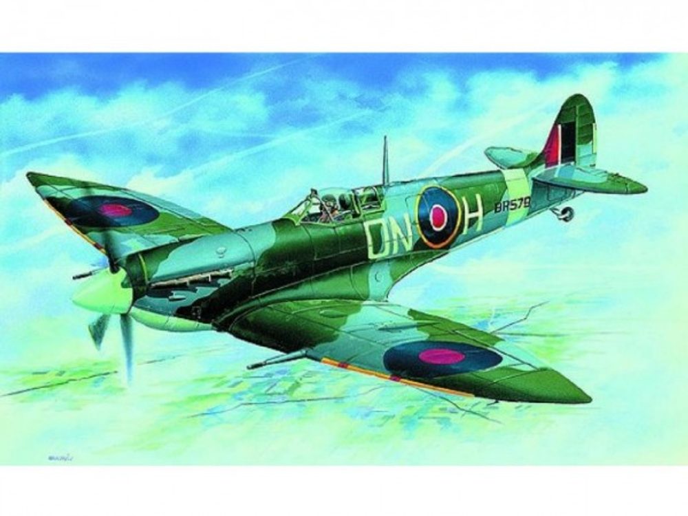 Směr Model Supermarine Spitfire H.F.MK.VI 12,9x17,2cm v krabici 25x14,5x4,5cm