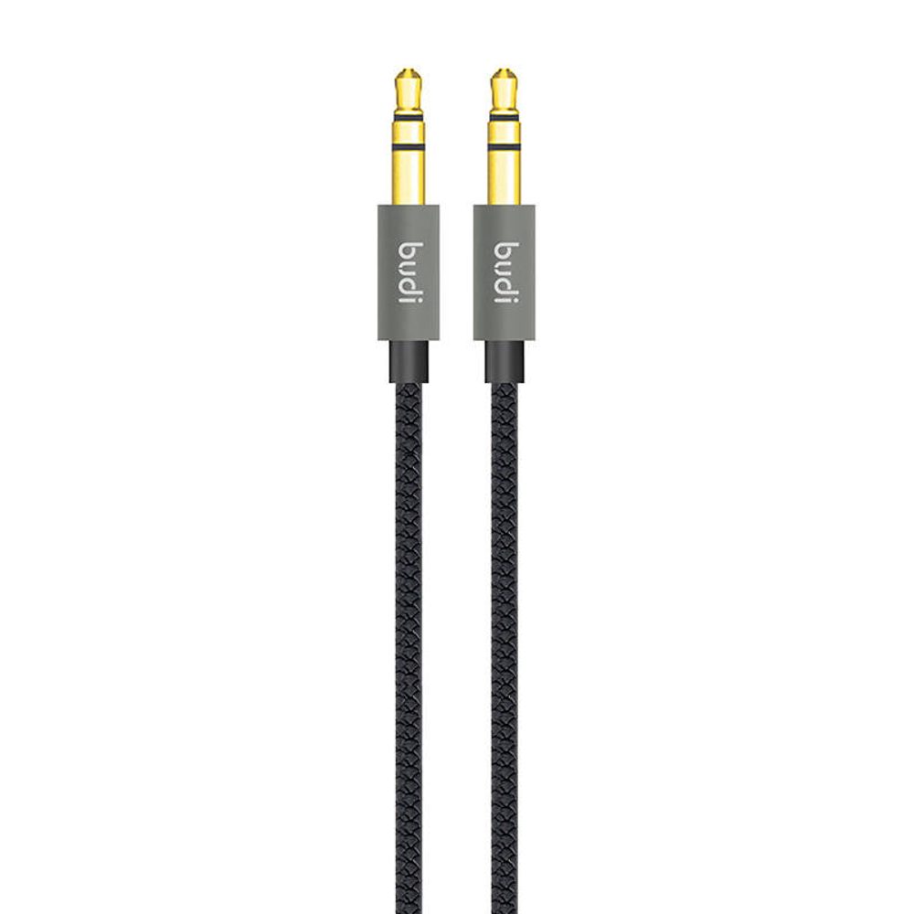 Budi Kabel AUX mini jack 3,5 mm na mini jack 3,5 mm Budi, 1,2 m (černý)