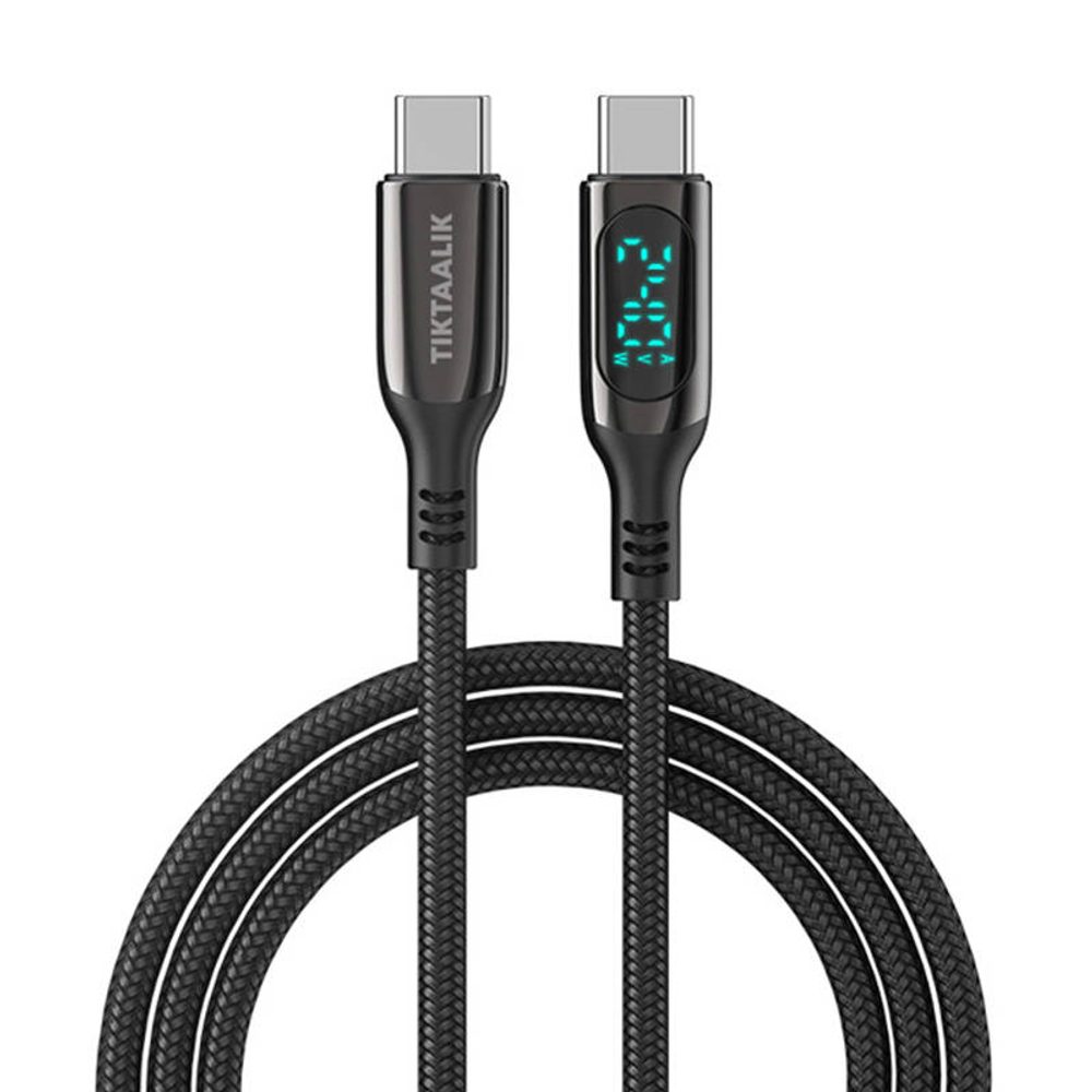 TIKTAALIK Kabel USB-C na USB-C TIKTAALIK PD 240W, 1,5 m (černý)