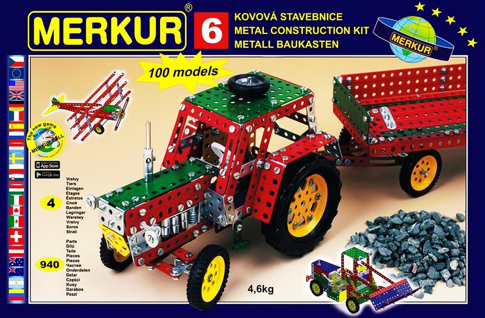 Popron.cz Stavebnice MERKUR 6 100 modelů 940 ks