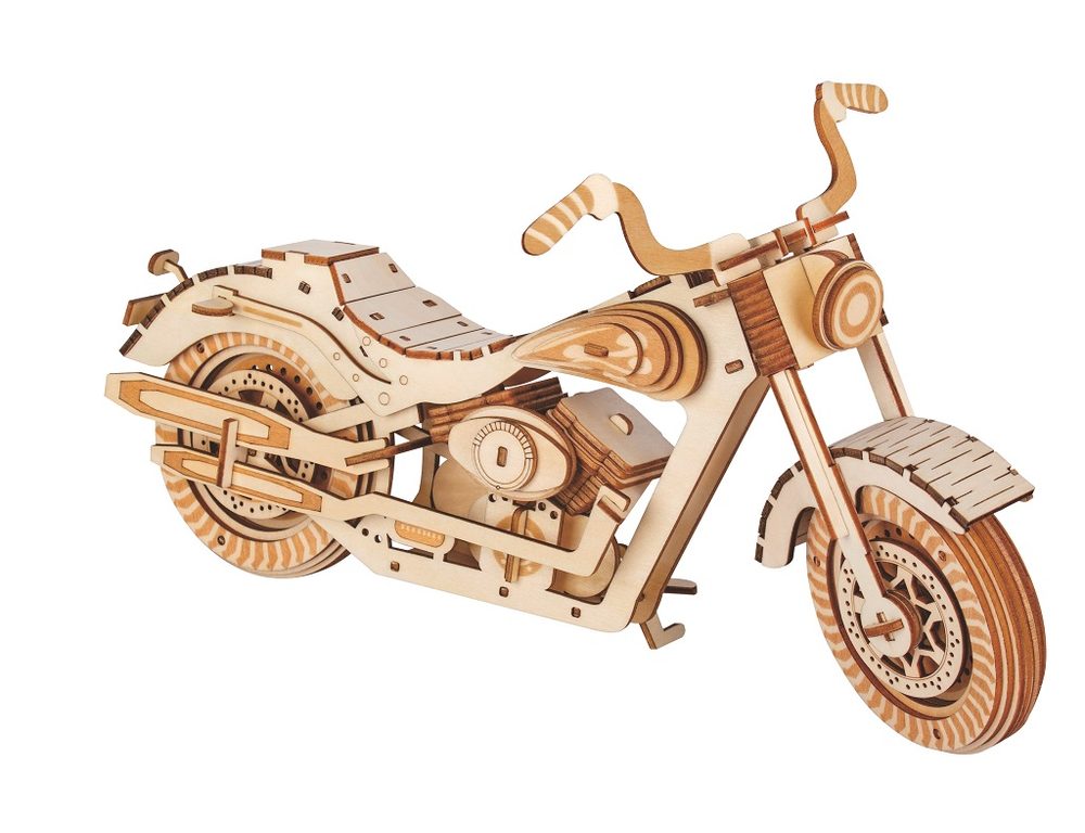 Woodcraft construction kit Woodcraft Dřevěné 3D puzzle Motocykl HD 1