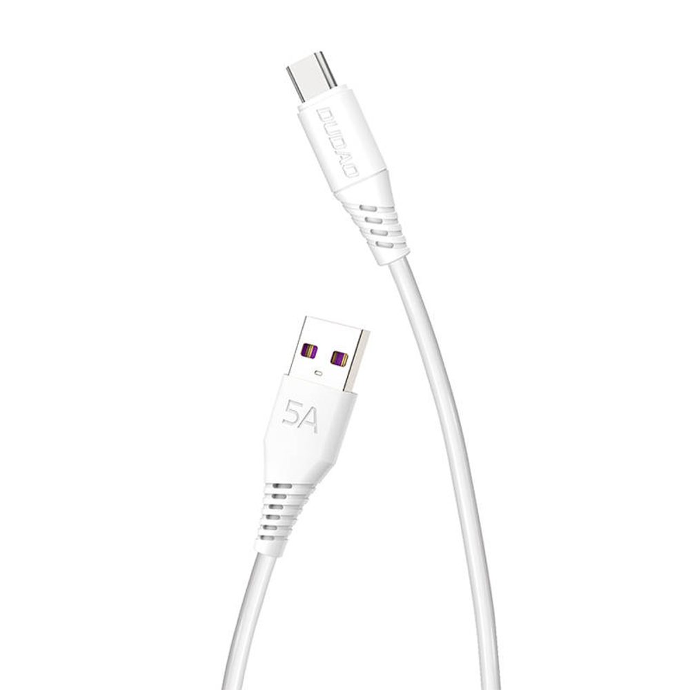 Dudao Kabel USB-C Dudao L2T 5A, 2 m (bílý)