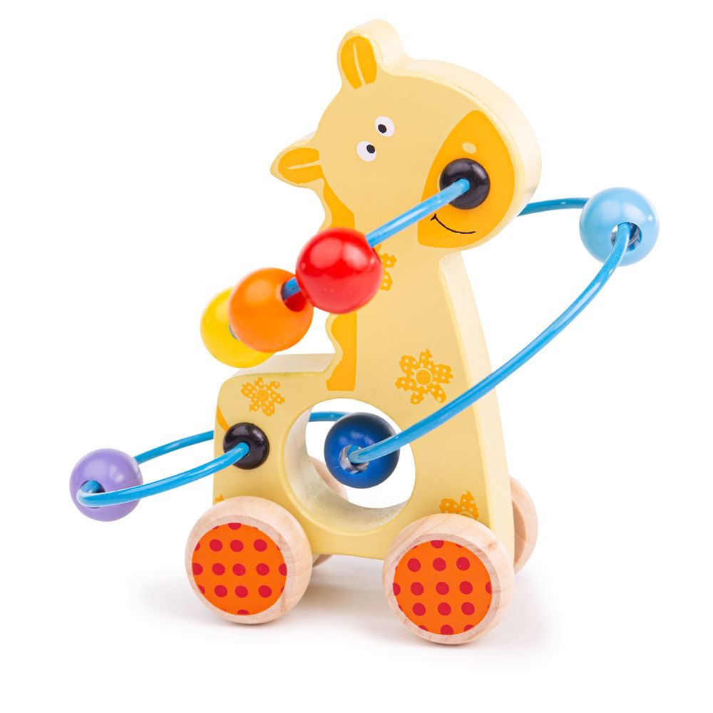 Bigjigs Toys Bigjigs Baby labyrint na kolečkách žirafa