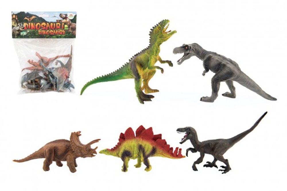 Teddies Dinosaurus plast 15-18cm 5ks v sáčku