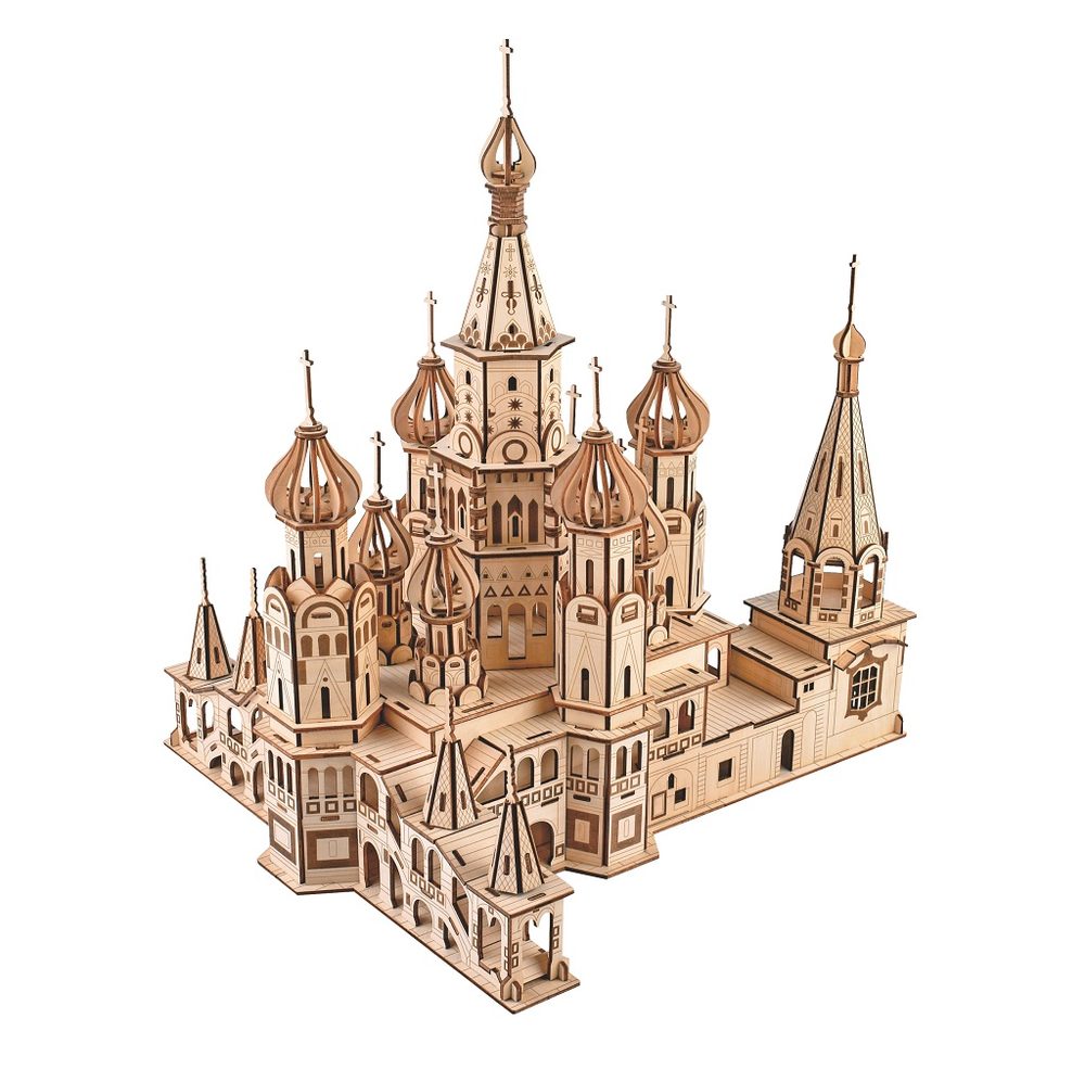 Woodcraft construction kit Woodcraft Dřevěné 3D puzzle Chrám Vasila Blaženého