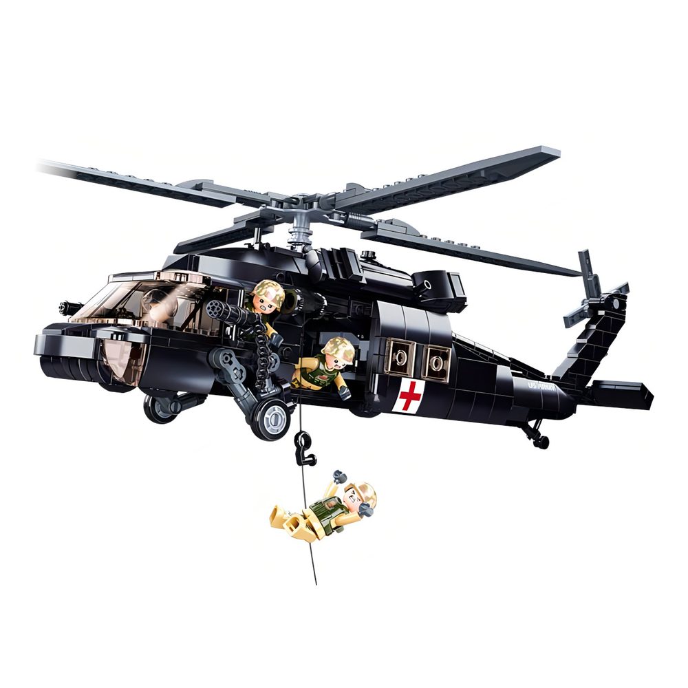 Sluban Model Bricks M38-B1012 Zdravotnický vrtulník americké armády