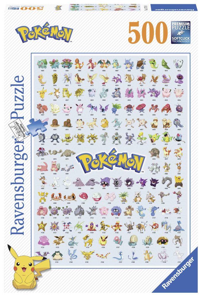 Ravensburger Prvních 151 Pokémonů 500 dílků