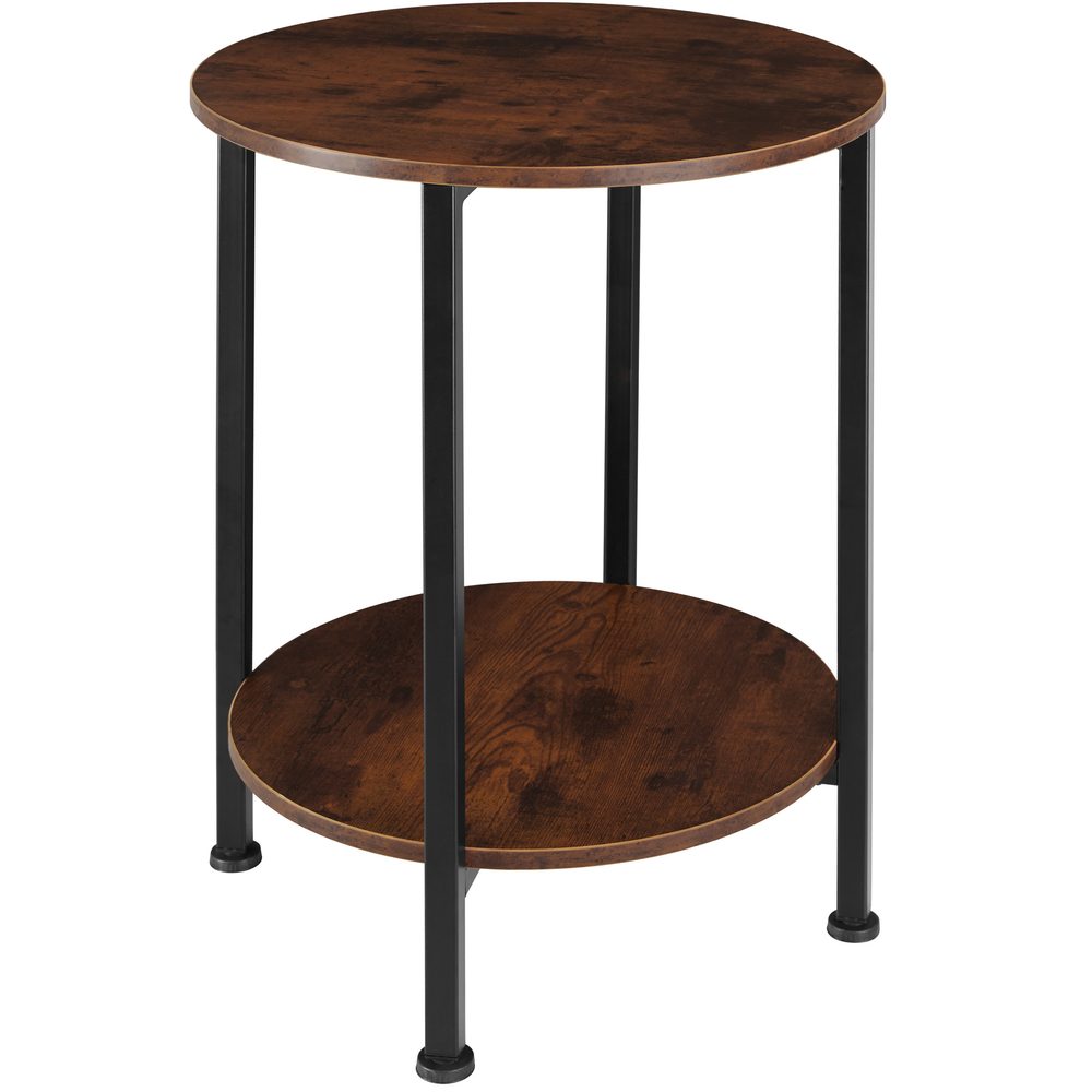 tectake 404217 odkládací stolek ballina 45x64cm - Industriální dřevo tmavé, rustikální - Industriální dřevo tmavé
