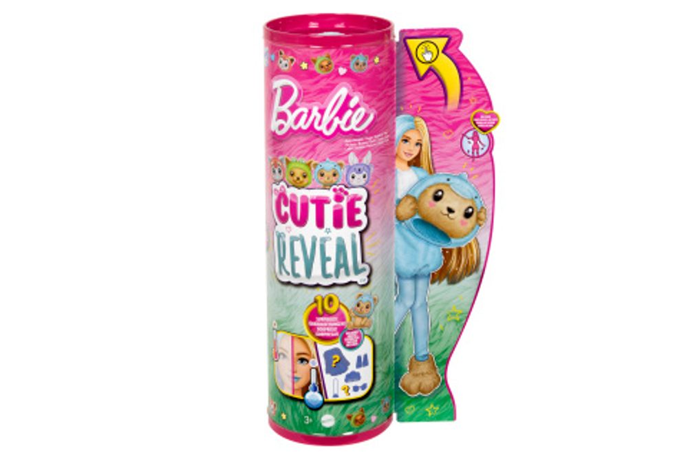 Popron.cz Barbie Cutie reveal Barbie v kostýmu - Medvídek v kostýmu HRK25