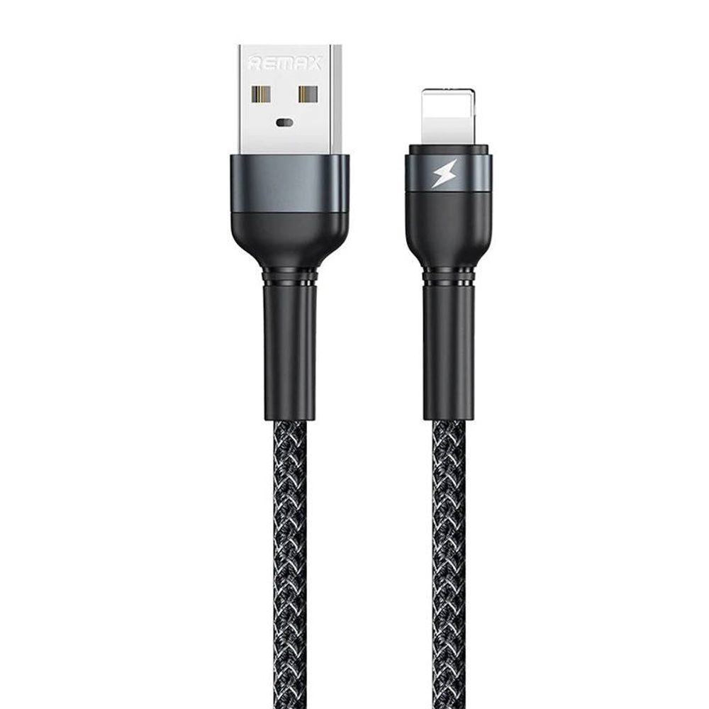 Remax Kabel USB Lightning Remax Jany Alloy, 1 m, 2,4 A (černý)