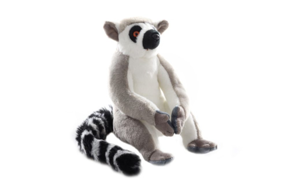 Popron.cz Plyš Lemur se suchým zipem 21cm - ECO-FRIENDLY