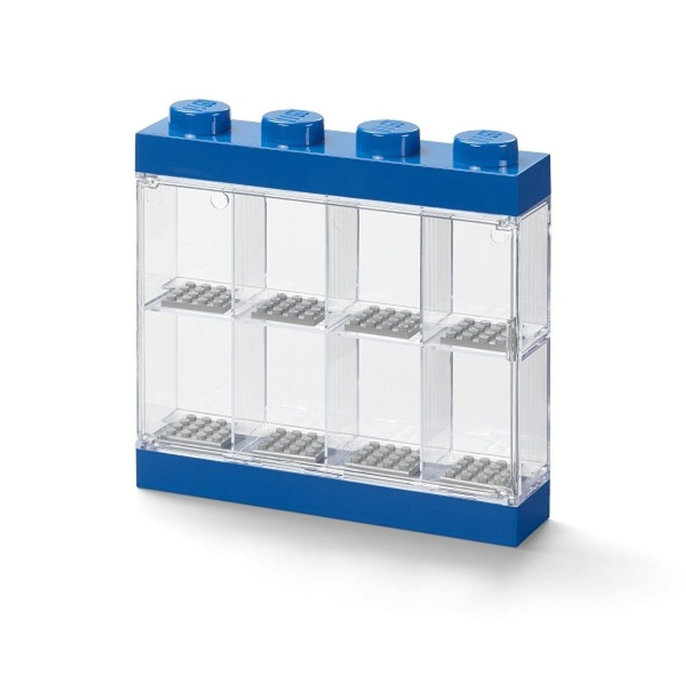 LEGO storage (ROOM) LEGO sběratelská skříňka na 8 minifigurek modrá