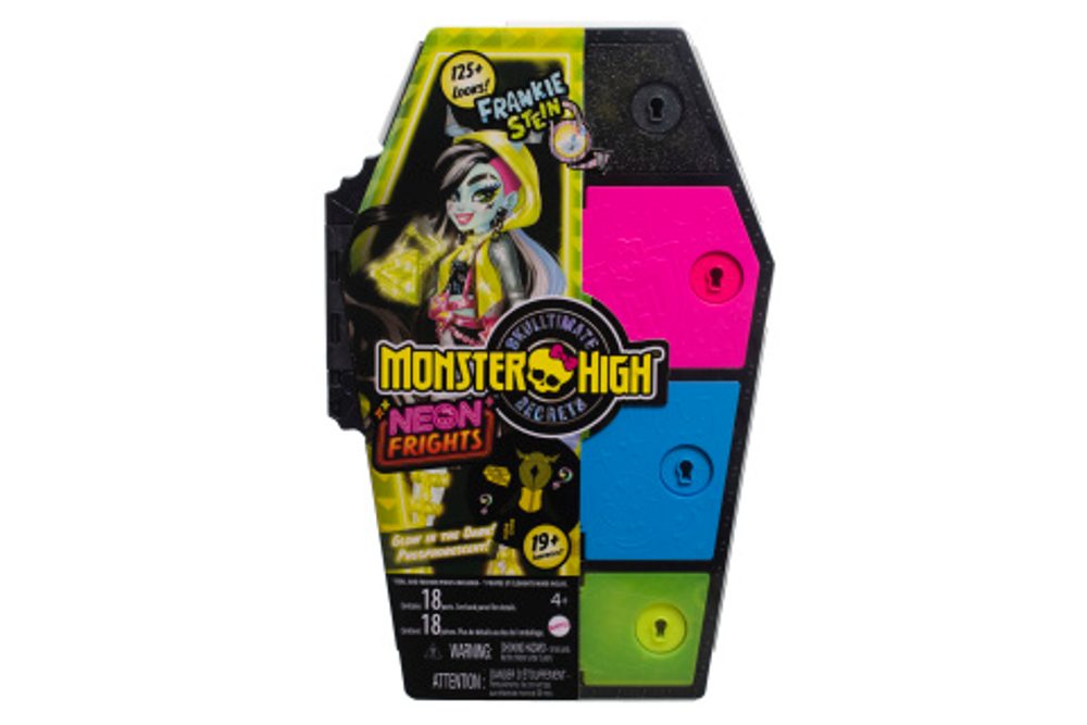 Popron.cz Monster High Skullimate secrets panenka neon - Frankie HNF79