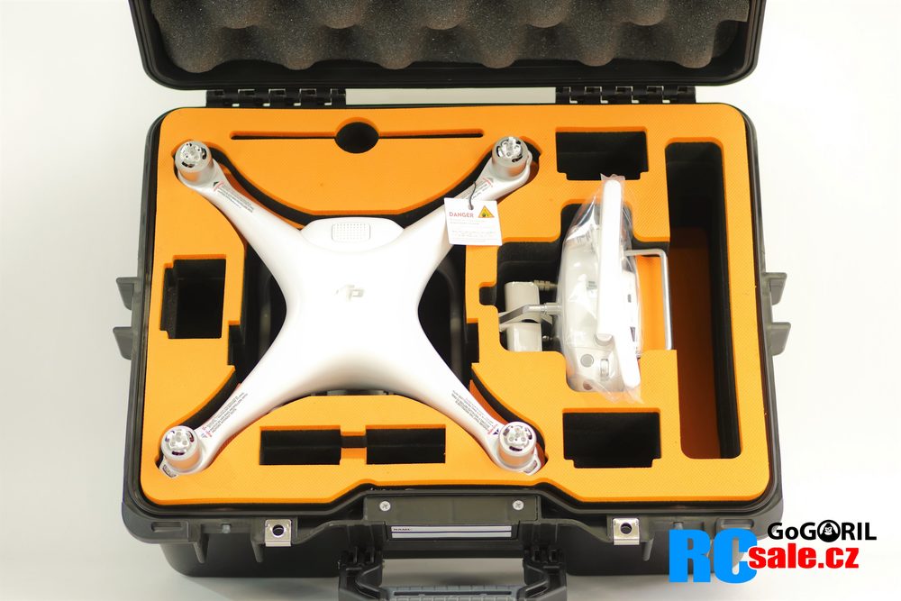 GoGORIL CASE ORANŽOVÁ VÝSTELKA DJI PHANTOM 4 PRO CASE G36