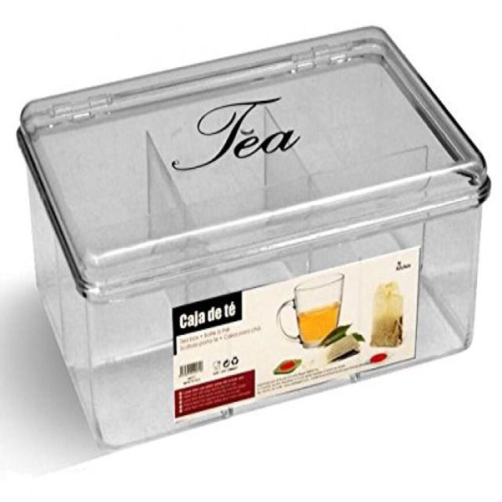 Levně BigBuy Home Krabice na čaj Transparentní