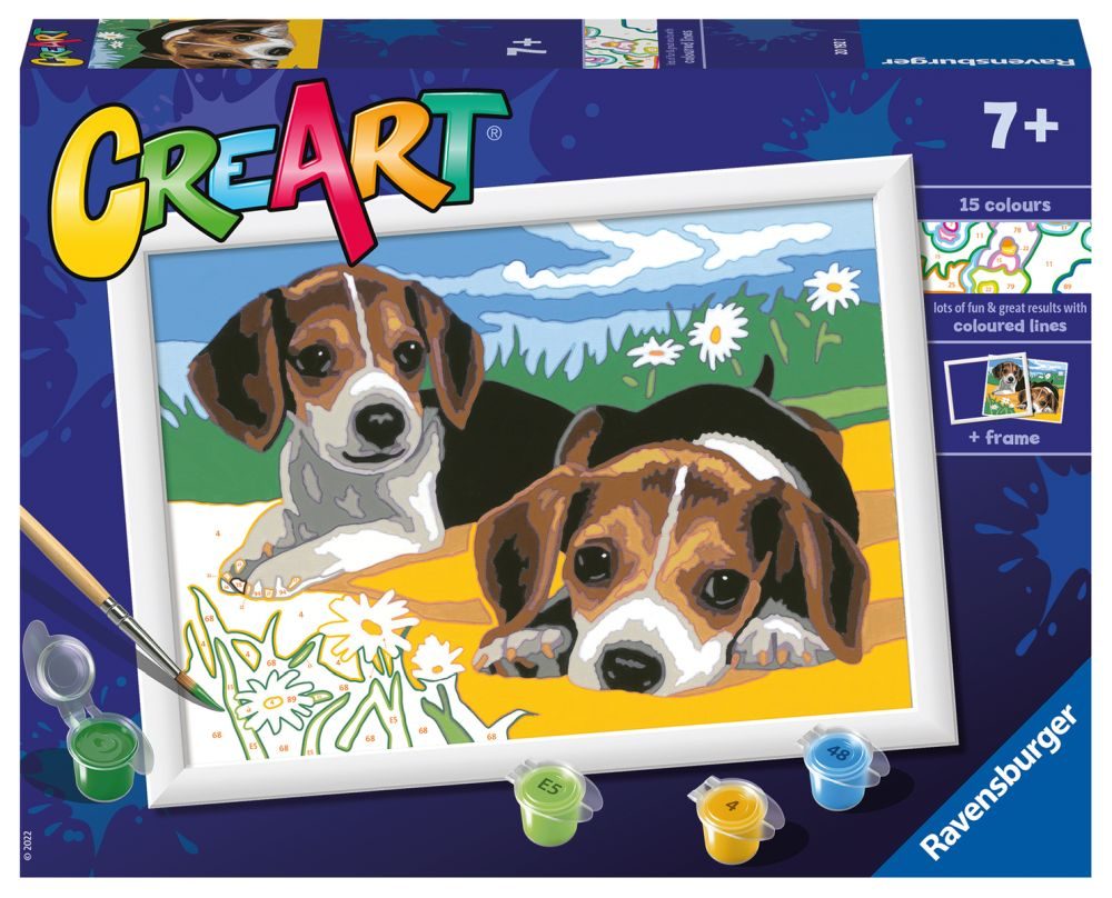 Ravensburger CreArt Štěňata Jack Russella