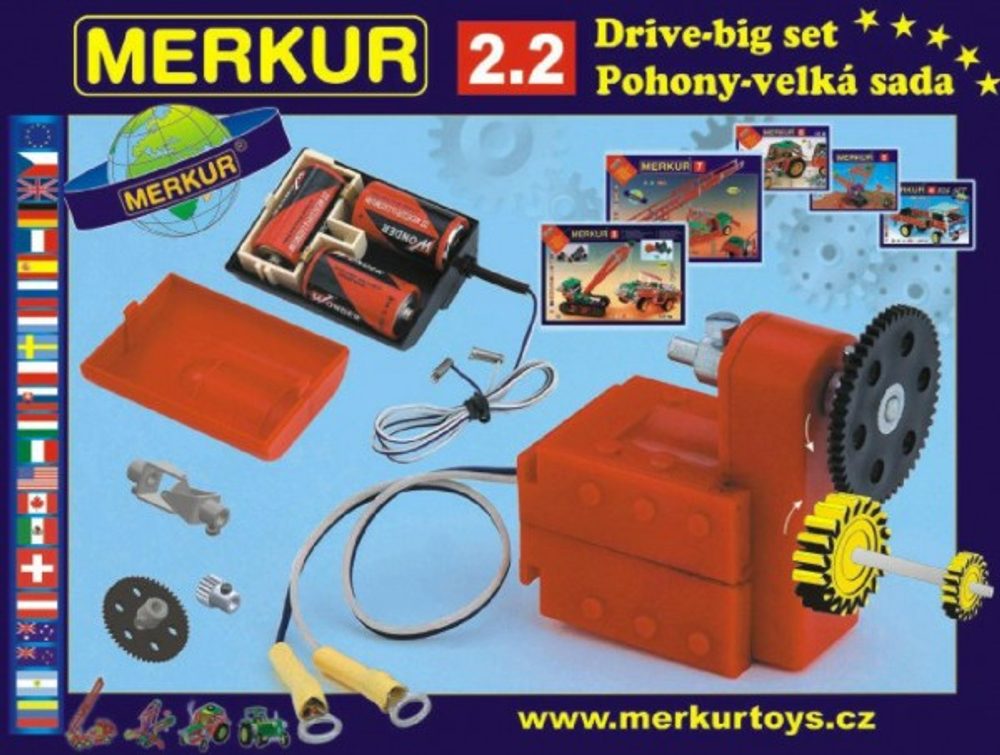 Merkur Toys Stavebnice MERKUR 2.2 Pohony a převody v krabici