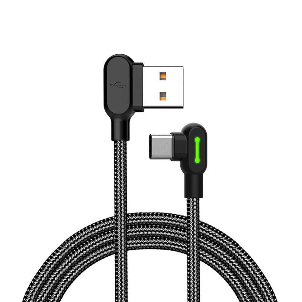 Mcdodo Kabel USB-C Mcdodo CA-5280 LED, 0,5 m (černý)