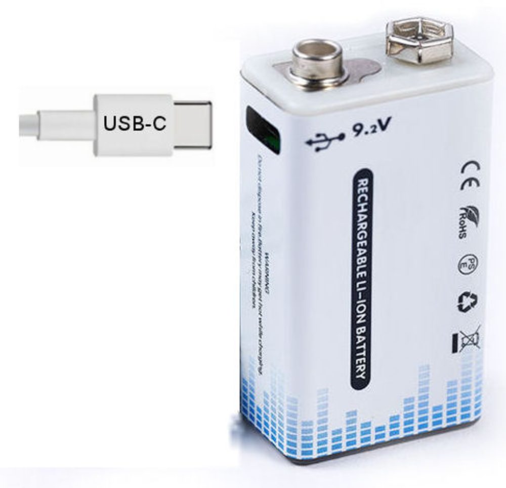 Popron.cz USB baterie nabíjecí 9V