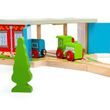 Bigjigs Rail Triple Depo s poškodeným boxom brán