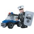 Stavebnica Dromader Polícia Auto 23101 33ks v krabici 9,5x7x4,5cm Cena za 1ks