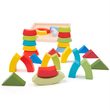 Bigjigs hračky drevené skladacie oblúky a trojuholníky
