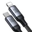 Kabel Speedy USB-C do USB-C + Lightning Joyroom SA21-1T2/ 100W / 1,5m (černý)