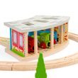 Bigjigs Rail Triple Depo s poškodeným boxom brán