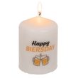 Sloupová svíčka, Happy Biersday,