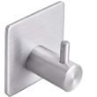 Samolepící kovový koupelnový háček - stříbrný