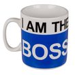 Hrnček na kávu so slovom „Boss je ja“
