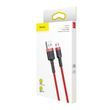 Kabel Baseus Cafule Micro USB 2,4A 1m (červený)