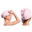 Rýchloschnúci turban na hlavu - ružový
