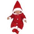 Z&amp;Z 3-dílná pletená souprava, kabátek, kalhoty a botičky Baby Santa, červená, vel. 74