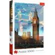 Puzzle London s Dusk 1000 kusmi 48x68,3 cm v rámčeku 27x40x6cm
