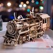 Robotime 3D Drevené mechanické puzzle Parné lokomotíva