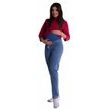 Be MaaMaa Těhotenské kalhoty - světlý jeans, vel. XL