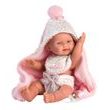 Llorens 26308 NEW BORN DIEVČATKO - realistická bábika bábätko s celovinylovým telom - 26 cm