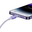 Rychlonabíjecí kabel Baseus USB-A na Lightning Explorer Series 1m 2,4A (fialový)