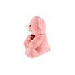 Medvěd sedící plyš 40cm růžový v sáčku 0+