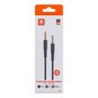 Kabel Mini jack 3,5 mm AUX Vipfan L04 1 m, pozlacený (černý)