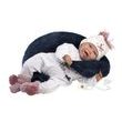 Llorens 74050 NEW BORN - realistická panenka miminko se zvuky a měkkým látkovým tělem - 42 cm