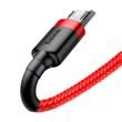 Kabel Baseus Cafule Micro USB 2,4A 1m (červený)