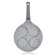 BANQUET Pánev na 4 lívance s nepřilnavým povrchem GRANITE Grey 26 cm