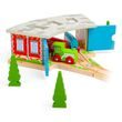 Bigjigs Rail Triple Depo s poškodeným boxom brán