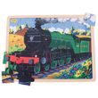 Bigjigs Toys Drevené puzzle historický vlak Flying Scotsman 35 dielikov