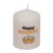 Sloupová svíčka, Happy Biersday,