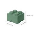 LEGO Storage Box 4 - Army Green